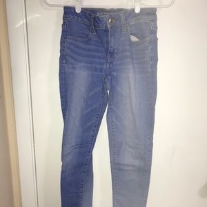 Hollister blue skinny jeans